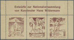 ** Deutsches Reich - Besonderheiten: 1918 Ca., Essay Zur Nationalversammlungsausgabe, Drei Verschiedene - Sonstige & Ohne Zuordnung