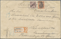 Deutsche Post In China - Mitläufer: 1901, (11.5.), 30 Pfg. Reichspost In Mischfrankatur Mit 50 Pfg. - China (kantoren)