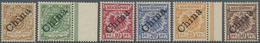 **/* Deutsche Post In China: 1898, 3 Pfg. - 50 Pfg. Krone/Adler Mit Aufdruck, Die Werte Zu 3, 10 Und 20 P - Cina (uffici)