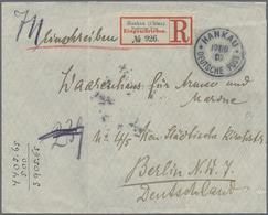 Br Deutsche Post In China - Besonderheiten: 1903: Hankau. Einschreibe-Briefkuvert Mit Eindruck Toepffer - Deutsche Post In China