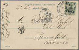 Br Deutsche Post In China - Besonderheiten: 1908 (13.11.), 2 C. Mit Stempel "CANTON * DEUTSCHE POST *" - Deutsche Post In China