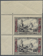 ** Deutsche Post In Marokko: 1900, 3 P. 75 C. Auf 3 M. Reichspost Violettschwarz Mit Karminrotem Aufdru - Maroc (bureaux)