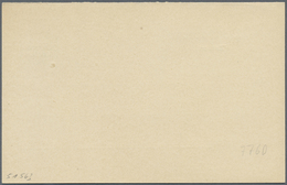 GA Deutsche Post In Marokko - Ganzsachen: 1902 Essay Für Inlands-Doppelkarte Mit Aufdruck - Probedruck - Deutsche Post In Marokko