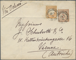 Br Deutsche Post In Der Türkei - Vorläufer: 1872, Grosser Schild ½ Gr. Orange (oben Links Etwas Eckrund - Turkse Rijk (kantoren)