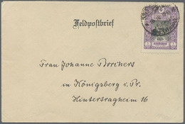 Br Deutsche Post In Der Türkei - Stempel: 1918, "MIL.MISS.KONSTANTINOPEL A" Vom 15.19.18 Auf Frankierte - Turkey (offices)