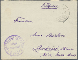 Br Deutsche Post In Der Türkei - Stempel: 1917, "MIL.MISS.MAMURE" Vom 2.12.17 Auf FP-Brief Mit Violette - Turchia (uffici)