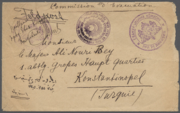Br Deutsche Post In Der Türkei - Besonderheiten: EVACUATION COMMISSION. 1916(ca) Stampless Cover To "Mo - Turquie (bureaux)