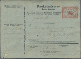 GA Deutsch-Neuguinea - Besonderheiten: 1889, 2 Mark "Paketadresse" Der Neu Guinea Compagnie (Beleg Mit - Nuova Guinea Tedesca