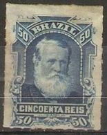 BRAZIL - 1878 Dom Pedro II 50r MH *    SG 59a - Nuevos