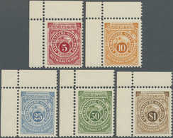 ** Deutsch-Ostafrika: 1892, 5 Pfg. Bis 1 $ Schülke & Mayr Als Nachdruck, Kompletter Postfrischer Kabine - Deutsch-Ostafrika