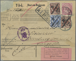 Br Deutsch-Ostafrika: 1898, 10 P A. 20 Pf Violettultramarin U. 2 X 25 P A. 50 Pf Lebhaftrötlichbraun Zu - Deutsch-Ostafrika