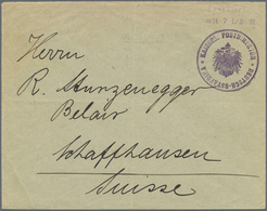 GA Deutsch-Ostafrika - Ganzsachen: 1916 Notausgabe Vorausfrankierter Umschlag Morogoro-Ausgabe 7½ H. Vi - Deutsch-Ostafrika