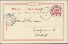 GA Deutsch-Ostafrika - Stempel: 1897, "MARANGU" Luxusabschlag Vom 18.8.97 Auf 5 Pesa GA-Karte Mit Inter - Afrique Orientale