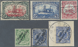 O/* Deutsch-Südwestafrika: 1898/1906. Schiffstype 5 Mark, Wz. 1, Sauber Gestempelt, Sowie 2 Weitere Wert - Africa Tedesca Del Sud-Ovest