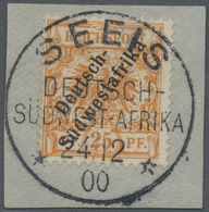Brfst Deutsch-Südwestafrika - Stempel: "SEEIS DSWA 24.12.00", Glasklar Und Komplett Auf 25 Pfg. "Deutsch-S - Deutsch-Südwestafrika