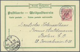 GA Deutsch-Südwestafrika - Ganzsachen: 1898/1899. Lot Von 3 Privat-Postkarten 10 Pf Krone/Adler "Deutsc - Africa Tedesca Del Sud-Ovest