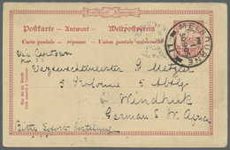 GA Deutsch-Südwestafrika - Ganzsachen: 1905 (30.9.),  10 Pfg. GA-Karte, Antwortteil Der Doppelkarte Mit - German South West Africa