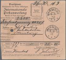Br Deutsch-Südwestafrika - Besonderheiten: 1903, "WARMBAD 5.9.03" Auf Internationaler Post-Anweisung üb - Sud-Ouest Africain Allemand