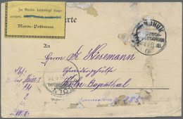 Br Deutsch-Südwestafrika - Besonderheiten: 1905, Feldpostkarte Aus Nubuamis Aufgegeben In "WINDHUK A 1. - German South West Africa