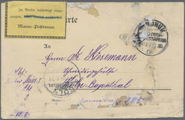 Br Deutsch-Südwestafrika - Besonderheiten: 1905, Feldpostkarte Aus Nubuamis Aufgegeben In "WINDHUK A 1. - Africa Tedesca Del Sud-Ovest
