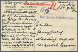 Br Deutsch-Südwestafrika - Besonderheiten: 1909 "Deutsche Seepost, Ostafrikanische Hauptlinie 22.9.09" - Sud-Ouest Africain Allemand