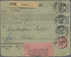 Br Deutsche Kolonien - Kamerun-Vorläufer: 1887/1900, 50 Pfennig Reichsadler, Waagerechtes Paar Und Einz - Kamerun