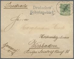 Br Deutsche Kolonien - Kamerun: 1900: Drucksachenumschlag - Adresse Versucht Auszuradieren - Frankiert - Camerun