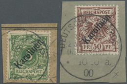 Brfst Deutsche Kolonien - Karolinen: 1899/1900, 50 Pf Rötlichbraun Mit Gefälligkeitsentwertung "DEUTSCHE S - Carolinen