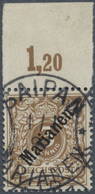 O Deutsche Kolonien - Marianen: 1899, 3 Pfg. Lebhaftorangebraun, Diagonaler Aufdruck, Farbfrisches Obe - Isole Marianne