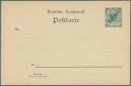 GA Deutsche Kolonien - Marianen - Ganzsachen: 1900, Postkarte 5 Pf Grün, Ohne Wz, Ungebraucht. - Marianen