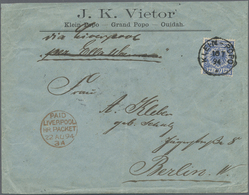 Br Deutsche Kolonien - Togo-Vorläufer: 1890/99, 20 Pfennig Krone&Adler Auf Brief (kl. Mgl.) Aus Ouidah - Togo
