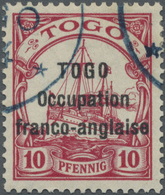 O Deutsche Kolonien - Togo - Französische Besetzung: 1915, 10 Pfg. Aufdruckmarke, Gestempelt, Tadellos - Togo