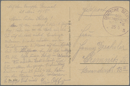 Br Feldpost 1. Weltkrieg:  1918: "Deutsche Delegation Kaukasus" 1. Weltkrieg Feldpostansichtskarte Cons - Autres & Non Classés