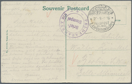Br Militärmission: 20.9.1916, Feldpost-Ansichtskarte Mit 2-sprachigen Stempel "Feldpost Mil. Miss. 1 Ex - Deutsche Post In Der Türkei