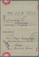 Br Militärmission: 1916/1917, Feldpost-Kartenbrief Mit Stempel "K.D.Feldpost 29.4.17 Aus Targoviste/Rum - Turquie (bureaux)