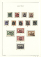 O Deutsche Abstimmungsgebiete: Allenstein: 1920, Freimarken 5 Pf Bis 3 M Mit Dreizeiligem Aufdruck, Ge - Sonstige & Ohne Zuordnung