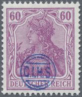** Deutsche Abstimmungsgebiete: Oberschlesien - Französische Besatzung: 1920, Germania 60 Pfg. Lila, Pe - Autres & Non Classés