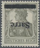 * Deutsche Abstimmungsgebiete: Saargebiet: 1920: 2 ½ Pfg. Olivgrau, Type I, Aufdruck Kopfstehend, Unge - Other & Unclassified