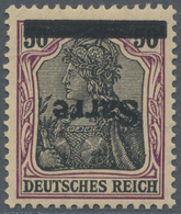 ** Deutsche Abstimmungsgebiete: Saargebiet: 1920, Germania 50 Pf. Dunkelbräunlichlila/ Schwarz Auf Chro - Sonstige & Ohne Zuordnung