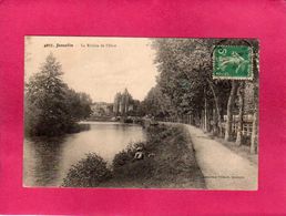 56 Morbihan, Josselin, La Rivière De L'Oust, Animée, Pêcheur, 1911, (Villard) - Josselin