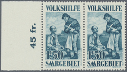 ** Deutsche Abstimmungsgebiete: Saargebiet: 1928, Volkshilfe Gemälde, 1,50 Im Postfrischen Waagerechten - Autres & Non Classés