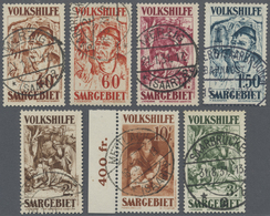 O Deutsche Abstimmungsgebiete: Saargebiet: 1931, Volkshilfe: Gemälde (III), 7 Gestempelte Werte, Prach - Altri & Non Classificati