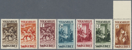 ** Deutsche Abstimmungsgebiete: Saargebiet: 1931, Volkshilfe-Serie 40 C - 5 F, Tadellos Postfrische Ser - Sonstige & Ohne Zuordnung