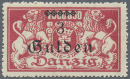 ** Danzig: 1923, 3 Gulden Überdruck, Unsigniertes Luxusstück Postfrisch (Mi. 420.-) - Autres & Non Classés