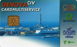 *ITALIA: PROTOTIPI E PROVE - CARD MULTISERVICE - GENOVA* - Scheda A Chip - Special Uses