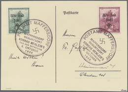 Brfst Sudetenland - Maffersdorf: 1938, 50 H. Und 1 Kc. Mácha Je Mit Stempel "POSTAMT MAFFERSDORF 8.OKTOBER - Sudetenland