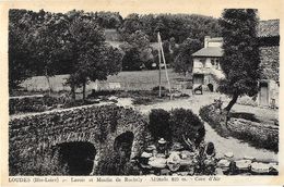 LOUDES 43 HAUTE-LOIRE LAVOIR ET MOULIN DE ROCHELY LAVANDIERES  EDIT. CIM ECRITE CIRCULEE 1943 - Loudes