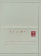 GA Dt. Besetzung II WK - Albanien - Ganzsachen: 1943. Komplettes Set Mit 1 Kartenbrief, 3 Postkarten (5 - Occupation 1938-45