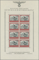 ** Dt. Besetzung II WK - Böhmen Und Mähren: 1944, 10 + 10 Zl. 5 Jahre Generalgouvernement Gezähnt Und U - Occupazione 1938 – 45