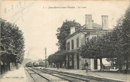 JONCHERY SUR VESLE LA GARE ARRIVEE DU TRAIN - Jonchery-sur-Vesle